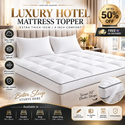 Hotel quality mattress topper - mattress,